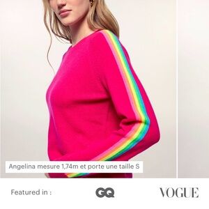 From Future Multicolored Stripe Sleeve Crewneck cashmere Sweater